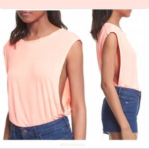 FREE PEOPLE Coral Orange Tank - SZ small